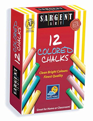 Sargent Art 66-2010 12-Count Colored Dustless Chalk