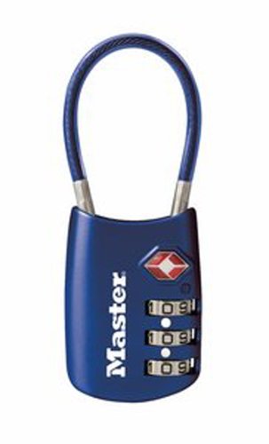 Master Lock 4688D TSA Accepted Cable Luggage Lock, Color May Vary
