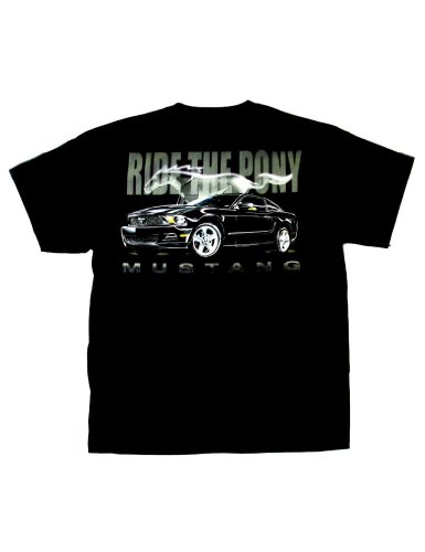 Ford Mustang T-Shirt Ride The Pony Design-Xl
