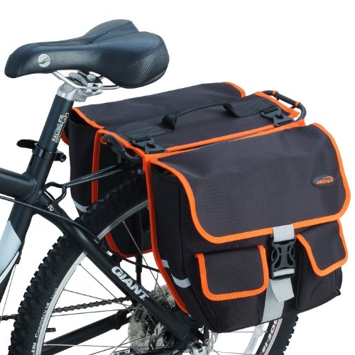 Ibera 2 in 1 Bike Panniers/ Messenger Bag with Detachable Shoulder Strap