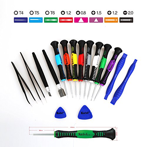 Kaisi 16-Piece Precision Screwdriver Set Repair Tool Kit for iPad, iPhone & Other Devices