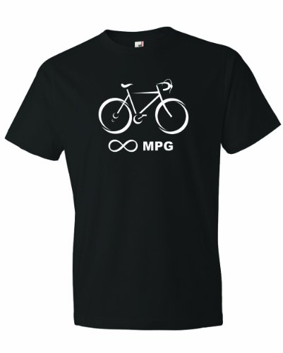 Men's Bicycle Infinity Miles Per Gallon MPG Unlimited Bike Cyclist T-Shirt