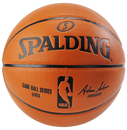 Spalding NBA Replica Indoor/Outdoor Game Ball, Orange, Size 7/29.5-Inch