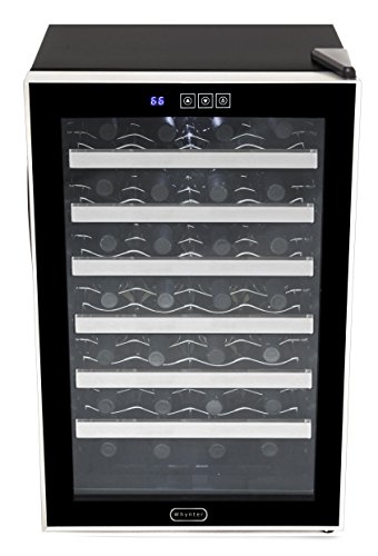 Whynter WC-282TS 28 Bottle Touch Control Freestanding Wine Cooler, Black with Stainless Steel Trim