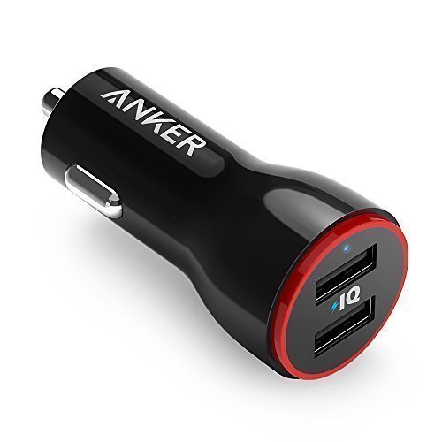 Anker 24W Dual USB Car Charger, PowerDrive 2 for iPhone 7 / 6s / Plus, iPad Pro / Air 2 / mini, Galaxy S7 / S6 / Edge / Plus, Note 5 / 4, LG, Nexus, HTC and More