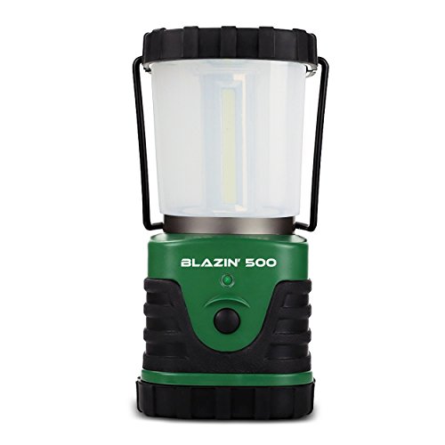 Brightest LED Camping & Hurricane Lantern - Battery Operated - 500 Lumen - Runs Up to Six DaysContinuously