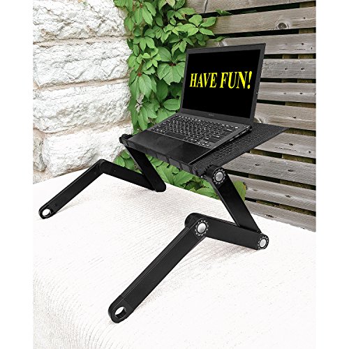 Wonder Worker Newton Portable Adjustable Laptop Tray for Bed Folding Notebook Table