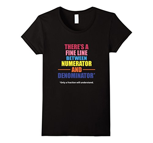 Women's Math T Shirt Funny Gifts for Math Teacher Shirt Man/Women Small Black